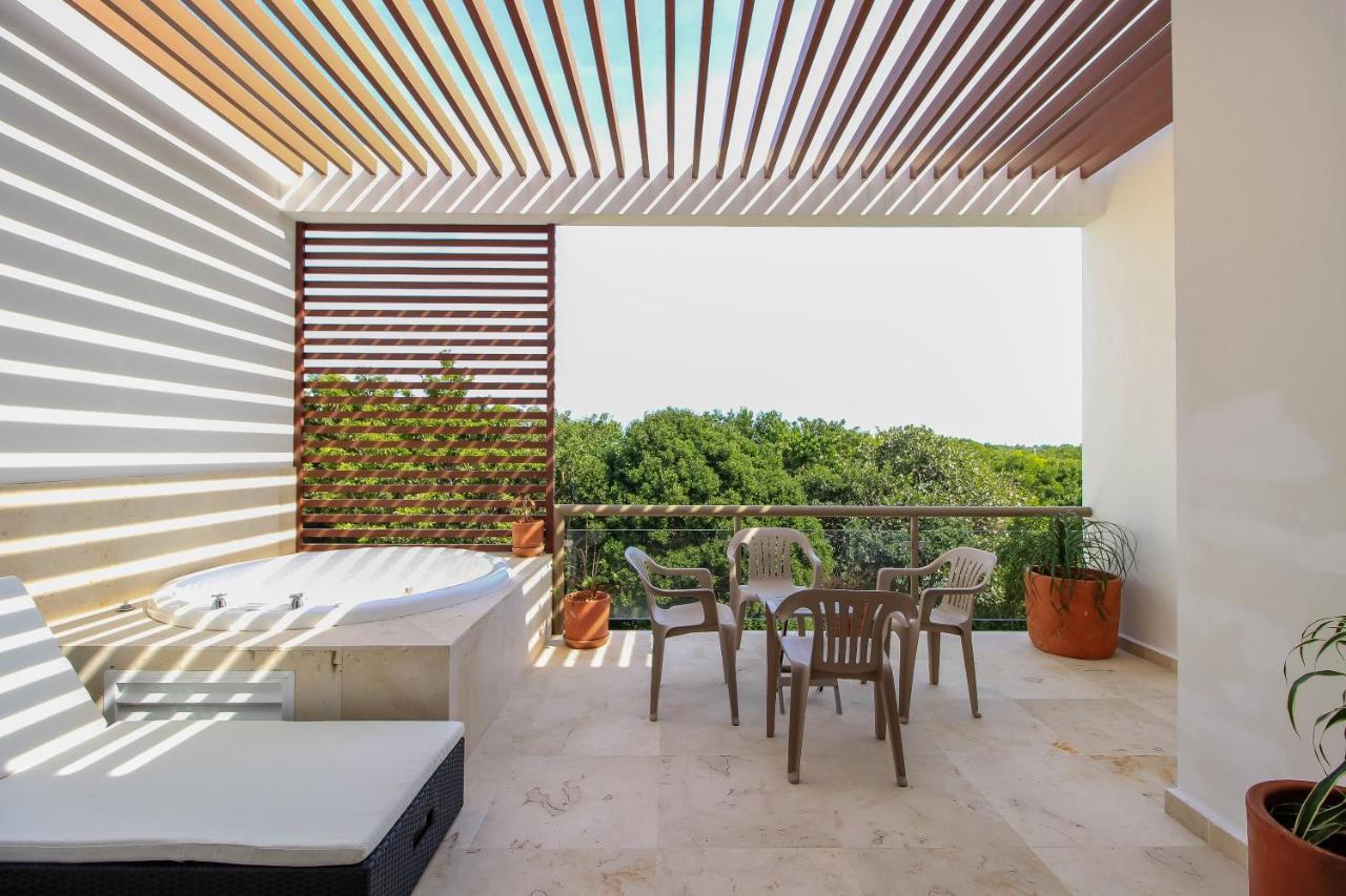 Exceptional 2Story Penthouse With Hot Tub And Rooftop Terrace In Bahia Principe Akumal Buitenkant foto